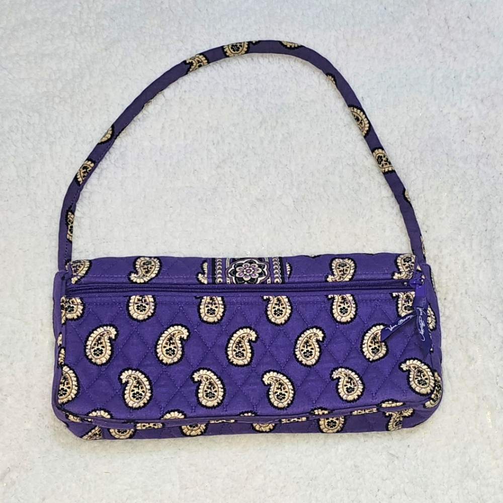 Retired Vintage VERA BRADLEY SIMPLY VIOLET PURPLE BAG KNOT CLUTCH PURSE - Picture 6 of 6
